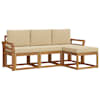 vidaXL V&auml;li diivanikomplekt 4 tk Looduslik ja beež