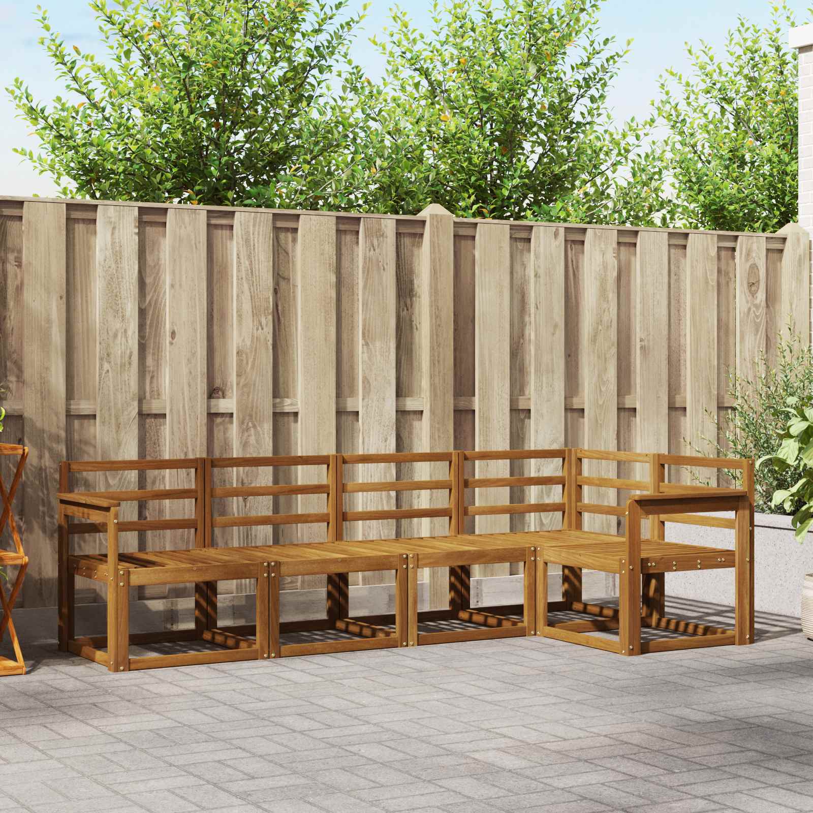 vidaXL Sofa Set 5 pcs Natur