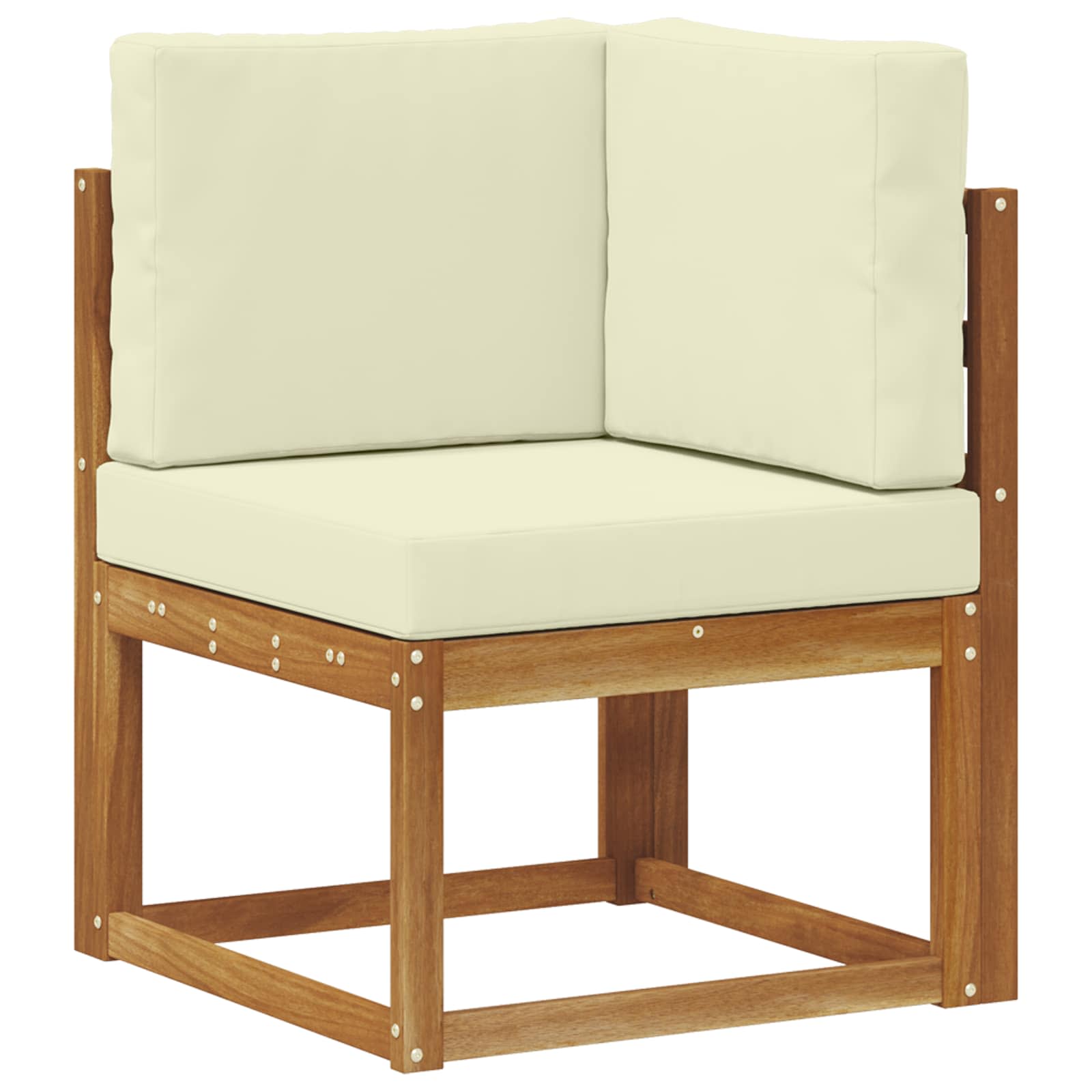 Thumbnail - vidaXL Sofa Set mit Kissen 5 pcs Natur und Creme