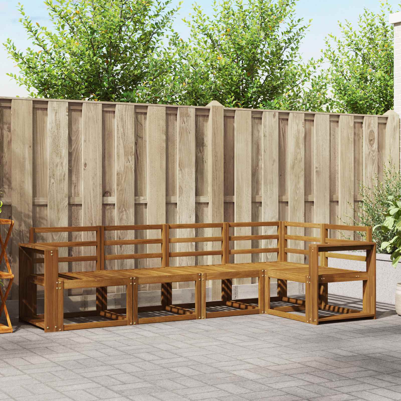 vidaXL Sofa Set 5 pcs Natur