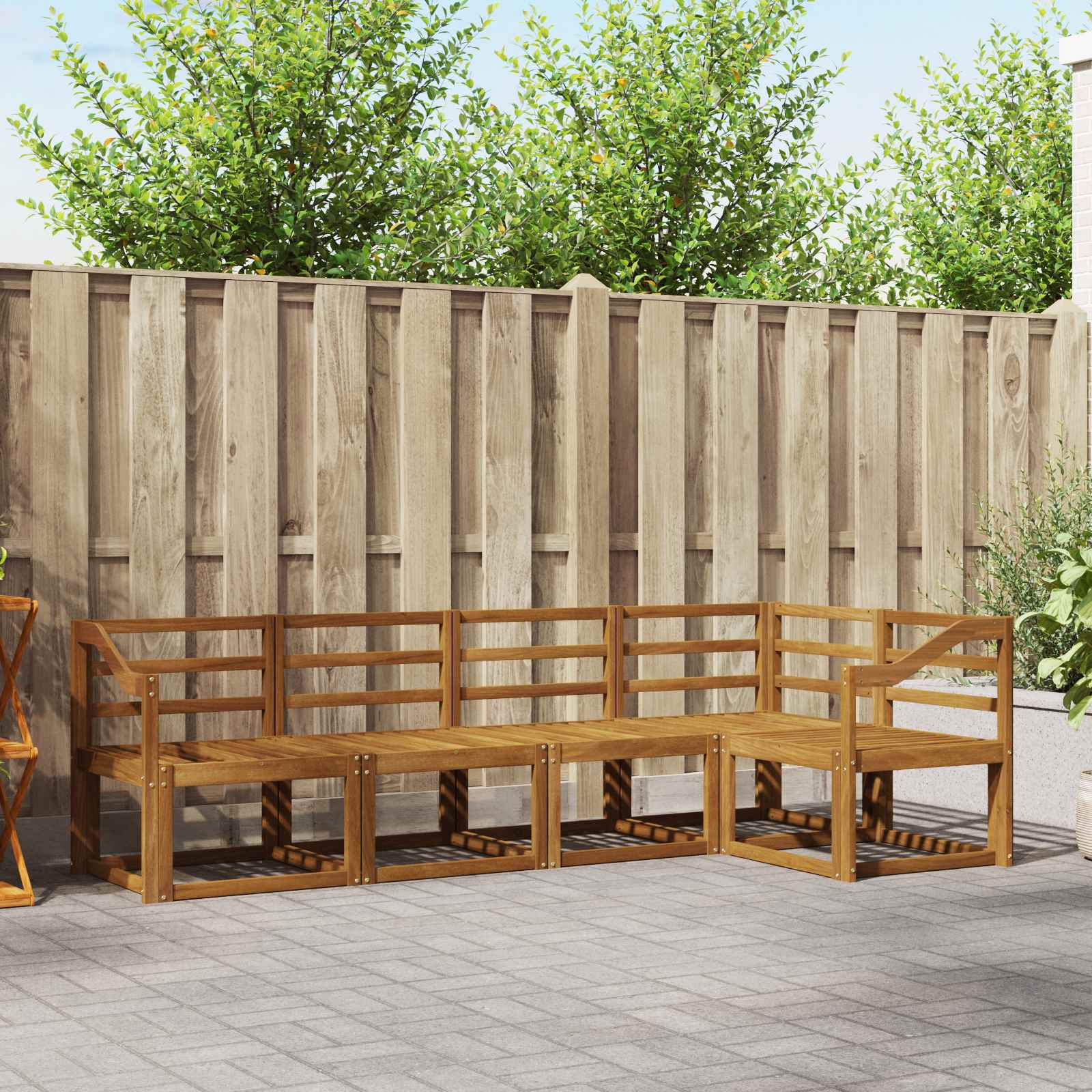 vidaXL Sofa Set 5 pcs Natur