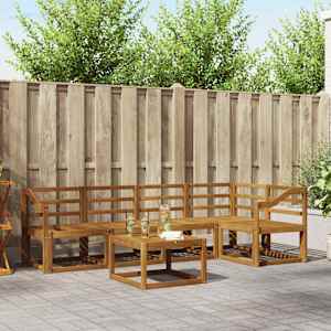 Kavčna garnitura Naravna Masiven les akacije