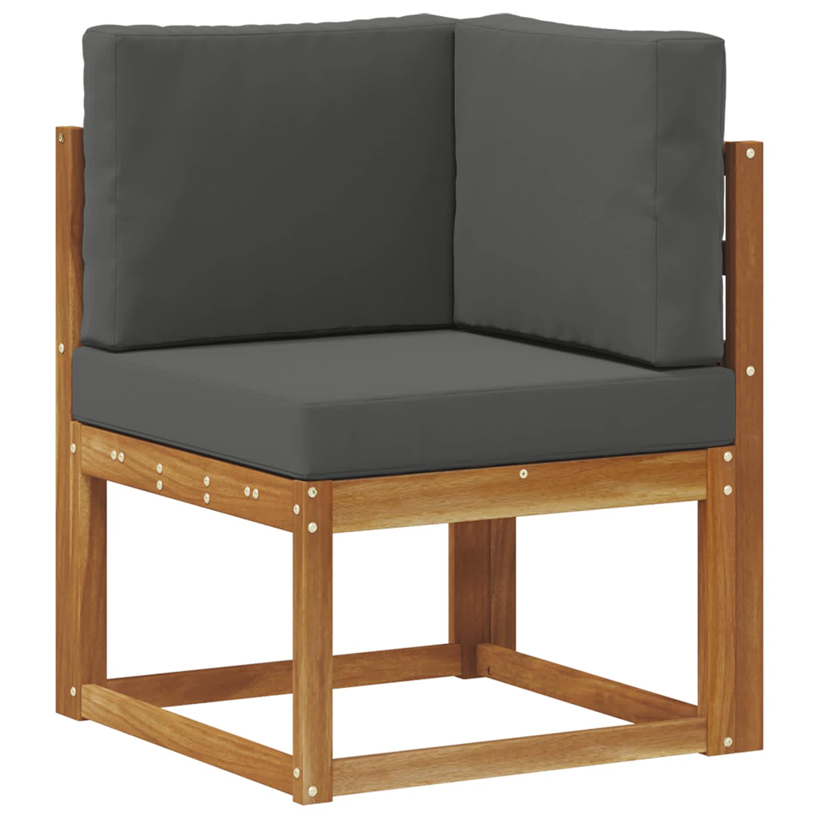 Zunanja garnitura za sedenje 8 pcs Naravna in antracitna - slika 4