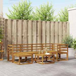 Zunanja garnitura za sedenje Naravna Masiven les akacije