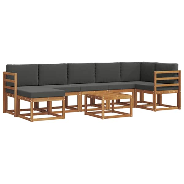 vidaXL V&auml;li diivanikomplekt 8 tk Looduslik ja antriit