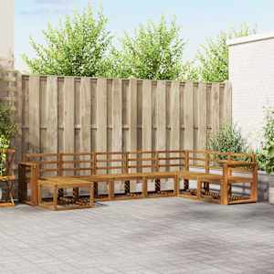 Zunanja garnitura za sedenje 8 pcs Naravna Masiven les akacije