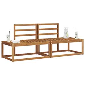 Venkovní pohovková souprava 2 pcs Přírodní 182,5 x 63 x 73 cm - obrázek 3