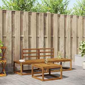 Zunanja garnitura za sedenje 3 pcs Naravna Masiven les akacije