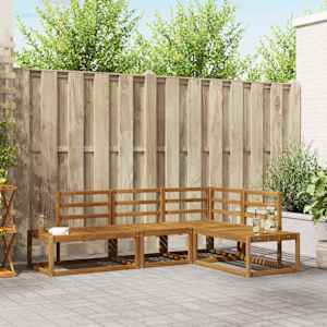 Zunanja garnitura za sedenje 4 Kos Naravna Masiven les akacije