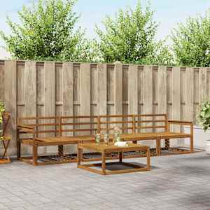 Zunanja garnitura za sedenje 5 pcs Naravna Masiven les akacije