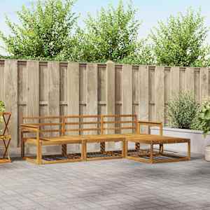 Zunanja garnitura za sedenje 4 pcs Naravna Masiven les akacije