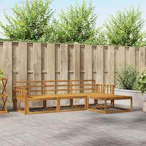 Zunanja garnitura za sedenje 4 pcs Naravna Masiven les akacije