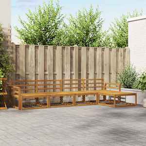 Zunanja garnitura za sedenje 5 pcs Naravna Masiven les akacije