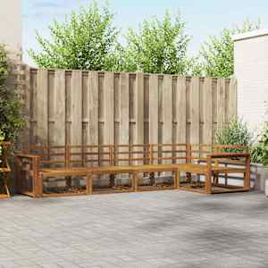 Zunanja garnitura za sedenje 5 pcs Naravna Masiven les akacije