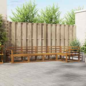 Zunanja garnitura za sedenje 5 pcs Naravna Masiven les akacije