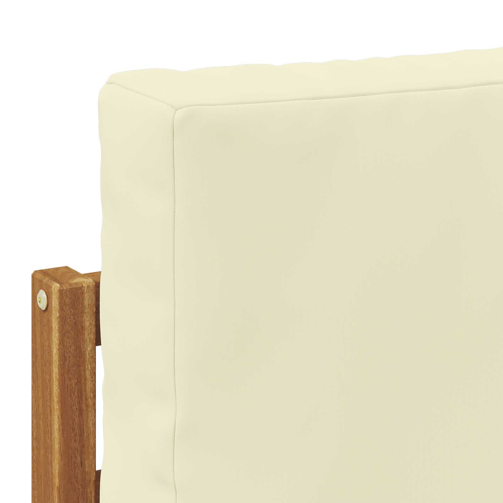 Zunanja garnitura za sedenje z blazino 6 pcs Naravna in smetana - slika 7