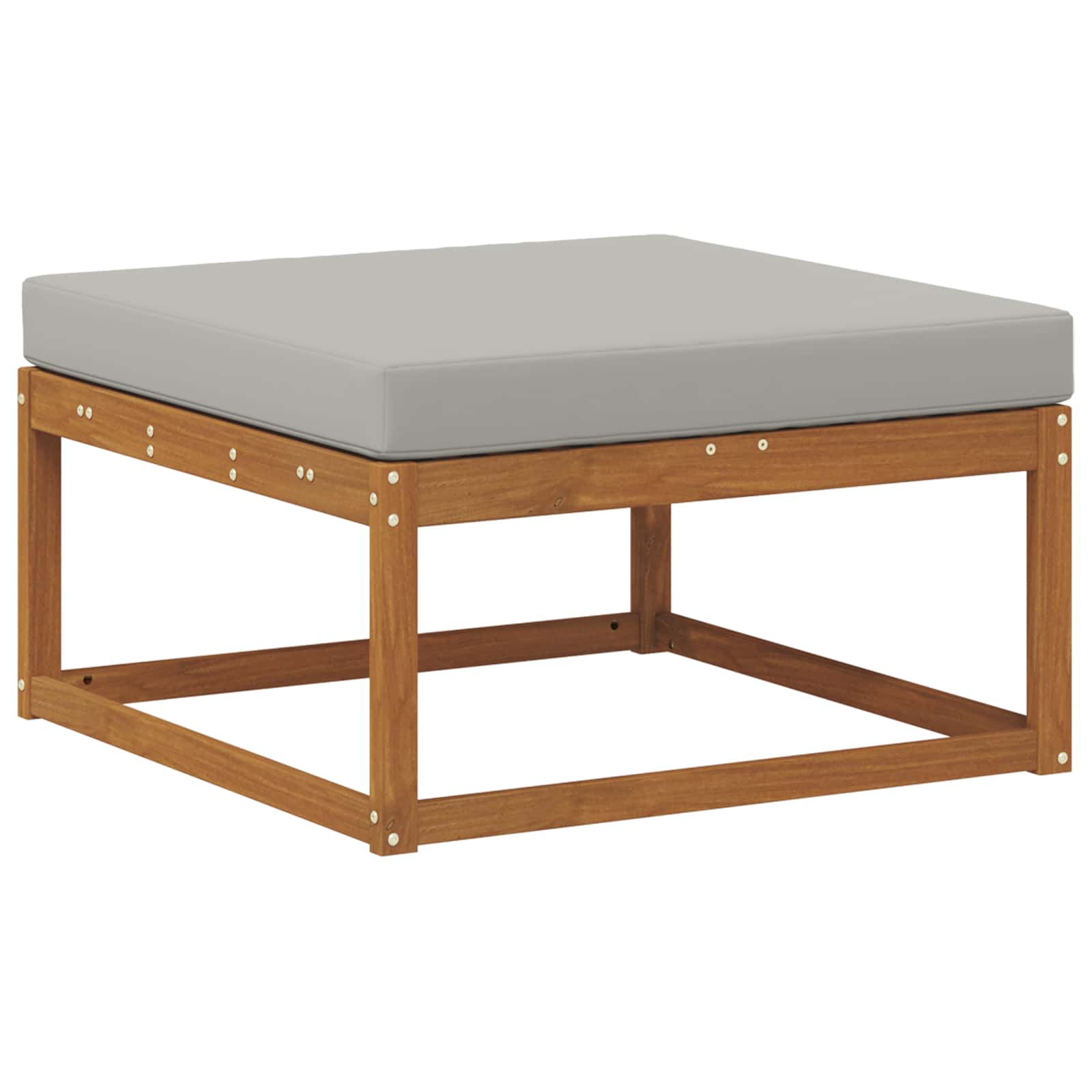 Buiten bankenset met kussen 6 pcs Natuurlijk en Lichtgrijs - Afbeelding 4