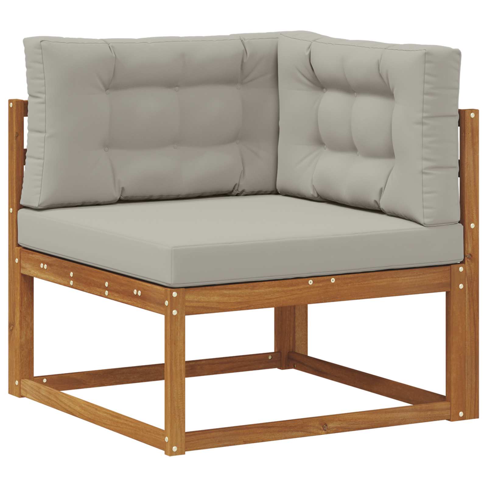 Thumbnail - vidaXL Outdoor-Sofagarnitur mit Kissen 6 pcs Natürlich und Hellgrau