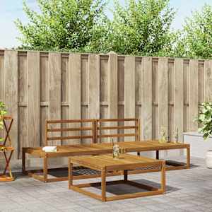 Zunanja garnitura za sedenje 3 Kos Naravna Masiven les akacije