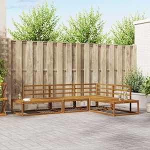 Zunanja garnitura za sedenje 4 Kos Naravna Masiven les akacije