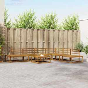 Zunanja garnitura za sedenje 7 Kos Naravna Masiven les akacije