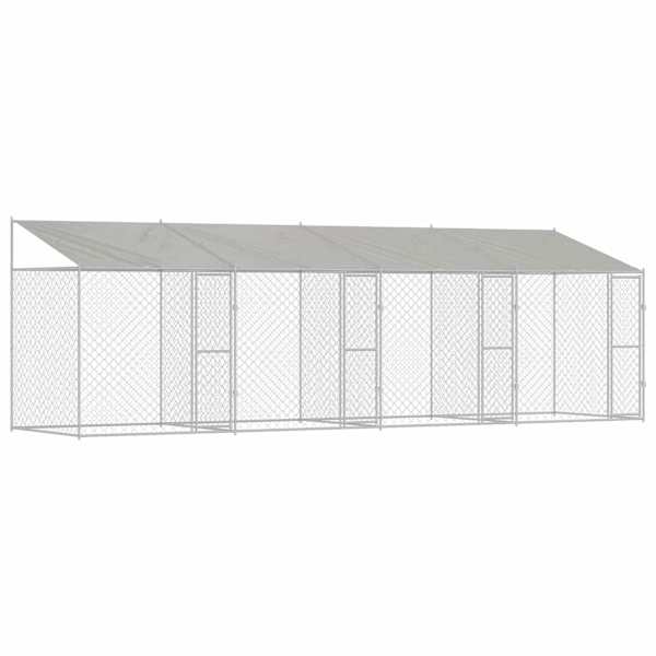vidaXL Koerte puuri katusega H&otilde;bedane 800 x 200 x 256 cm Terase ja PE