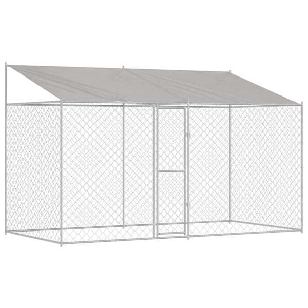 vidaXL Koerte puuri katusega H&otilde;bedane 400 x 200 x 256 cm Terase ja PE