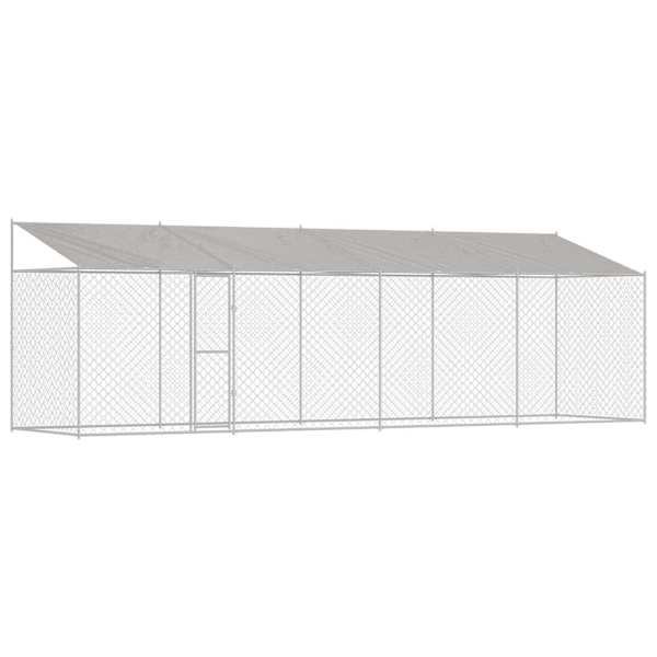 vidaXL Koerte puuri katusega H&otilde;bedane 800 x 200 x 256 cm Terase ja PE