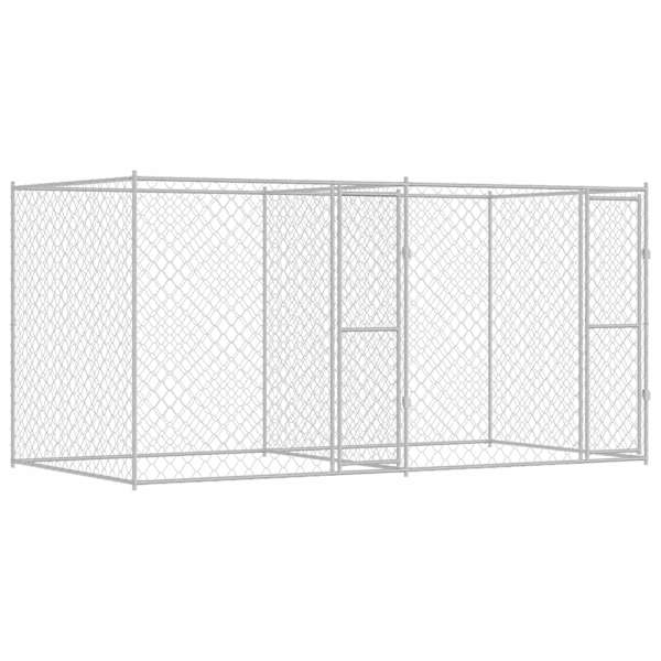 vidaXL Koerapuur H&otilde;bedane 400 x 200 x 200 cm Tsinkteras