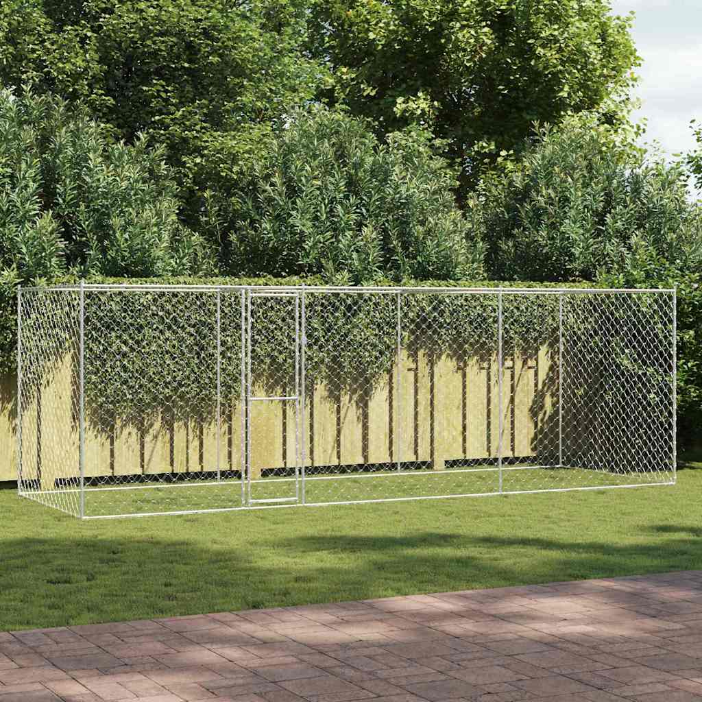 Klietka pre psa Strieborná 600 x 200 x 256 cm Pozinkovaná oceľ 3368310