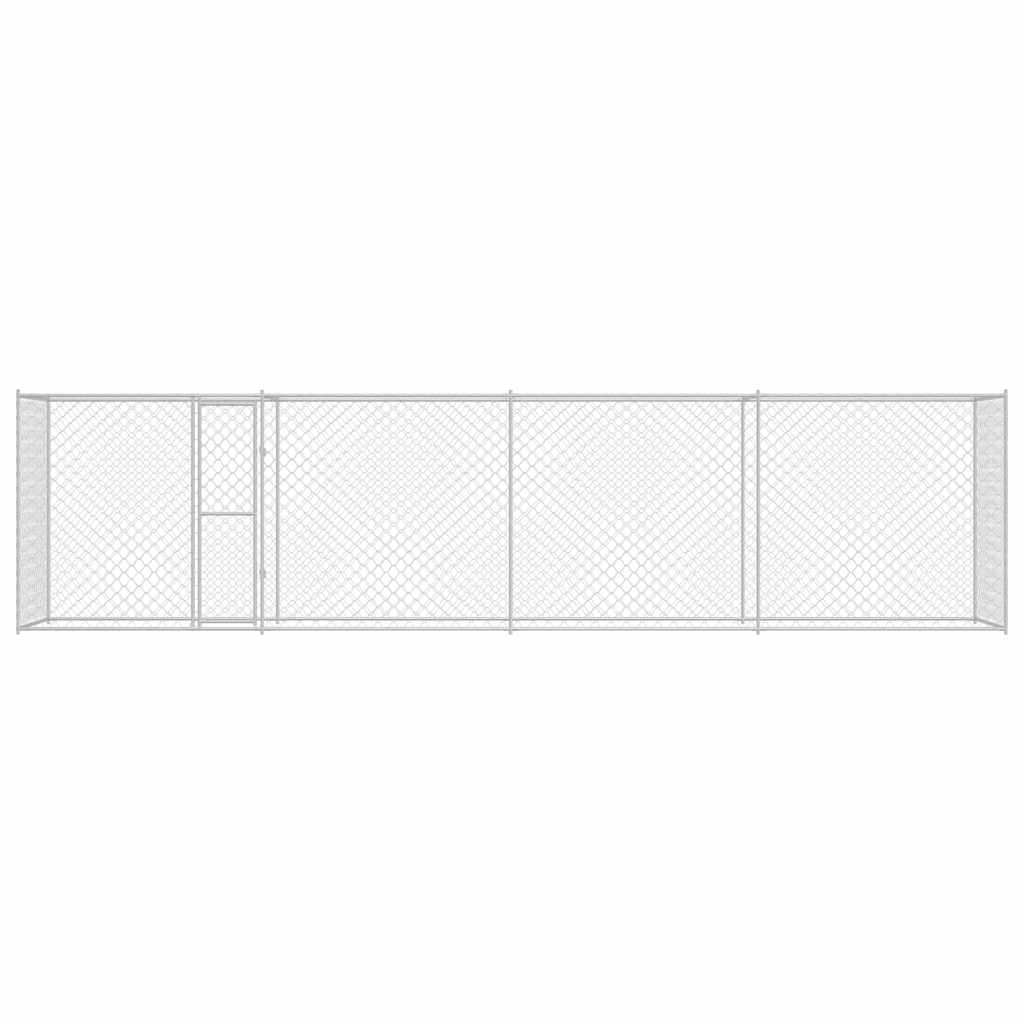 vidaXL Hondenbench Zilver 800 x 200 x 256 cm Gegalvaniseerd staal