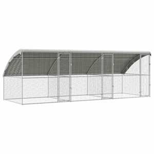vidaXL Kanakpuur 3 tk H&otilde;bedane 600 x 200 x 200 cm Tsingitud teras