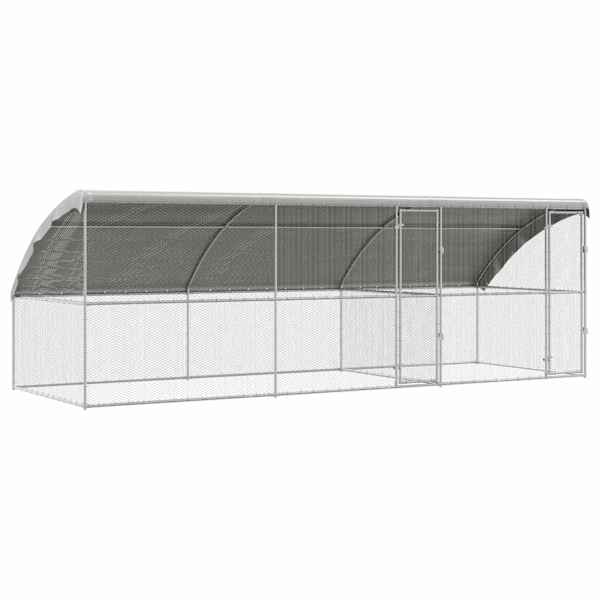 vidaXL Kanakpuur 3 tk H&otilde;bedane 600 x 200 x 200 cm Tsingitud teras