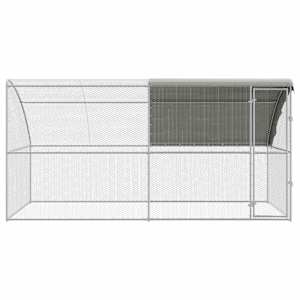 Klec na kuřata 2 pcs Stříbrná 400 x 200 x 200 cm Ocel a PE - obrázek 4