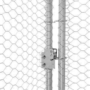 Klec na kuřata 3 pcs Stříbrná 600 x 200 x 200 cm Ocel a PE - obrázek 8