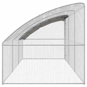 Klec na kuřata 3 pcs Stříbrná 600 x 200 x 200 cm Ocel a PE - obrázek 5