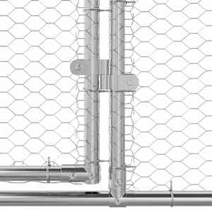 Klec na kuřata 4 pcs Stříbrná 800 x 200 x 200 cm Ocel a PE - obrázek 7