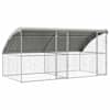vidaXL Koerakuut 2 tk H&otilde;bedane 4 x 2 x 2 m Tsingitud teras