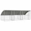 vidaXL Koerakuut 3 tk H&otilde;bedane 6 x 2 x 2 m Tsingitud teras