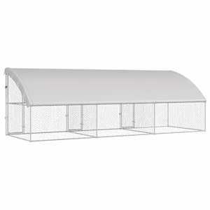Psí kennel 3 pcs Stříbrná 6 x 2 x 2 m Pozinkovaná ocel - obrázek 6