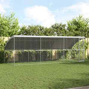 Pasja lopa 3 pcs srebrna 6 x 2 x 2 m Pocinkano jeklo