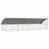 vidaXL Koerakuut 4 tk H&otilde;bedane 8 x 2 x 2 m Tsingitud teras