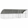 vidaXL Koerakuut 3 tk H&otilde;bedane 6 x 2 x 2 m Tsingitud teras