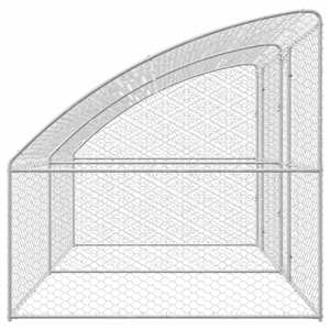 Psí kennel 2 pcs Stříbrná 4 x 2 x 2 m Pozinkovaná ocel - obrázek 5