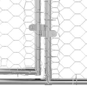 Psí kennel 4 pcs Stříbrná 8 x 2 x 2 m Pozinkovaná ocel - obrázek 7
