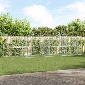 Pasja lopa 4 pcs srebrna 8 x 2 x 2 m Pocinkano jeklo