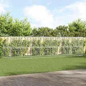 Pasja lopa 4 pcs srebrna 8 x 2 x 2 m Pocinkano jeklo