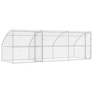 Psí kennel 3 pcs Stříbrná 6 x 2 x 2 m Pozinkovaná ocel - obrázek 2