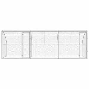 Psí kennel 3 pcs Stříbrná 6 x 2 x 2 m Pozinkovaná ocel - obrázek 4