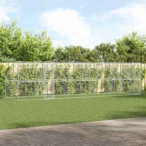 Pasja lopa 4 pcs srebrna 8 x 2 x 2 m Pocinkano jeklo